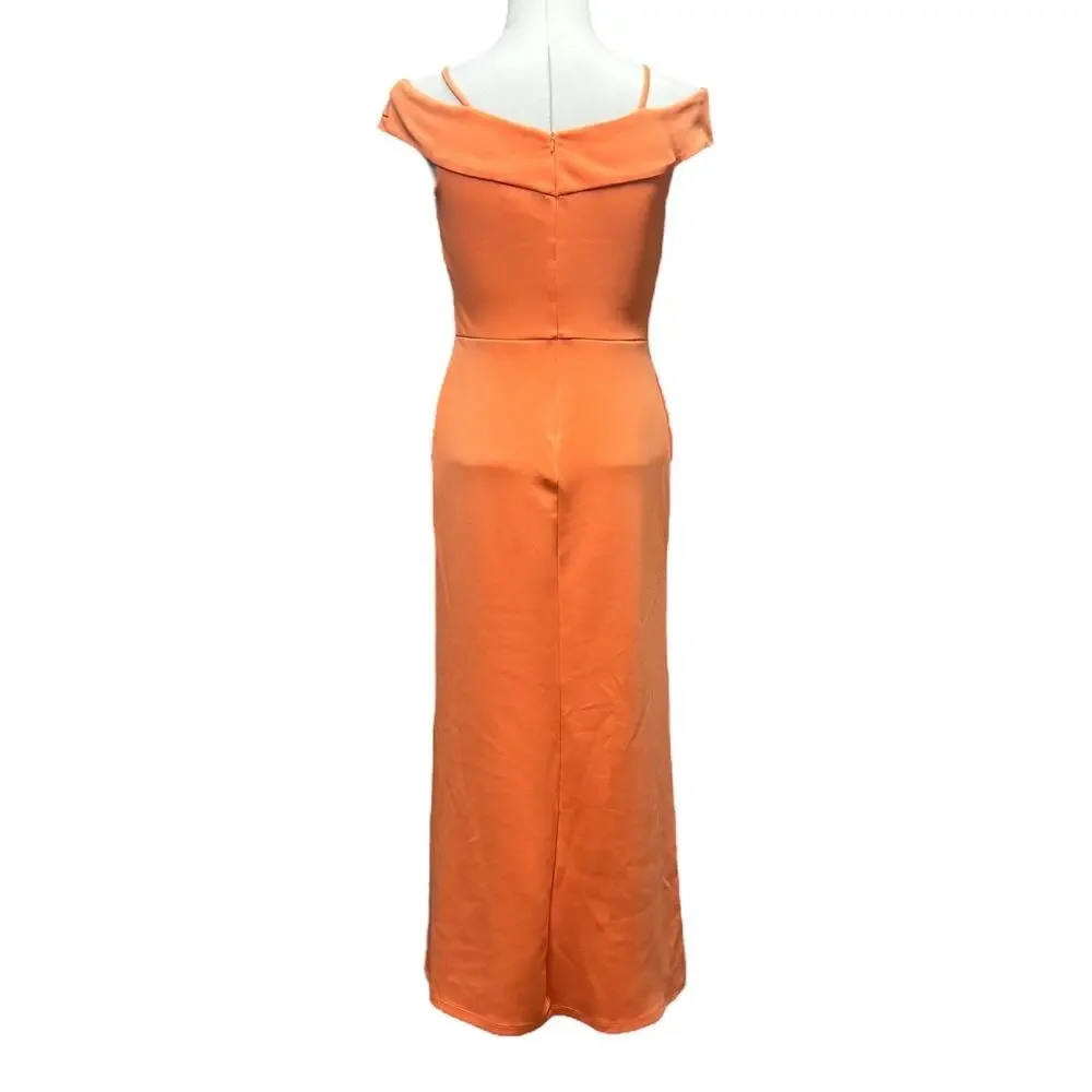Alexa B Nites Sweetheart Neckline Gown Melon 6